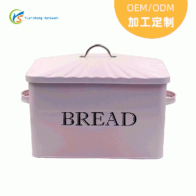 OEM定制金属面包箱 厨房家用大容量面包【收纳箱 镀锌铁皮面包盒