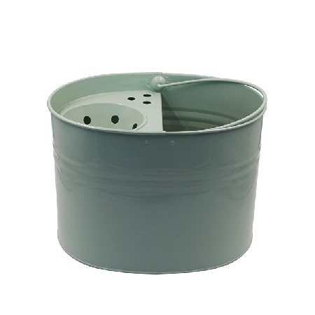 OEM厂家定制美√式拖把桶 家用镀锌铁『皮喷粉绿色16L拖布桶 拖地桶