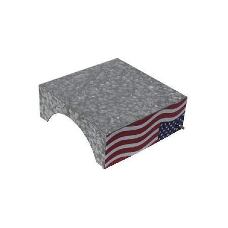 厂家定制纸巾盒 定制美式金属桌面纸巾盒 正方形镀锌铁皮餐巾架